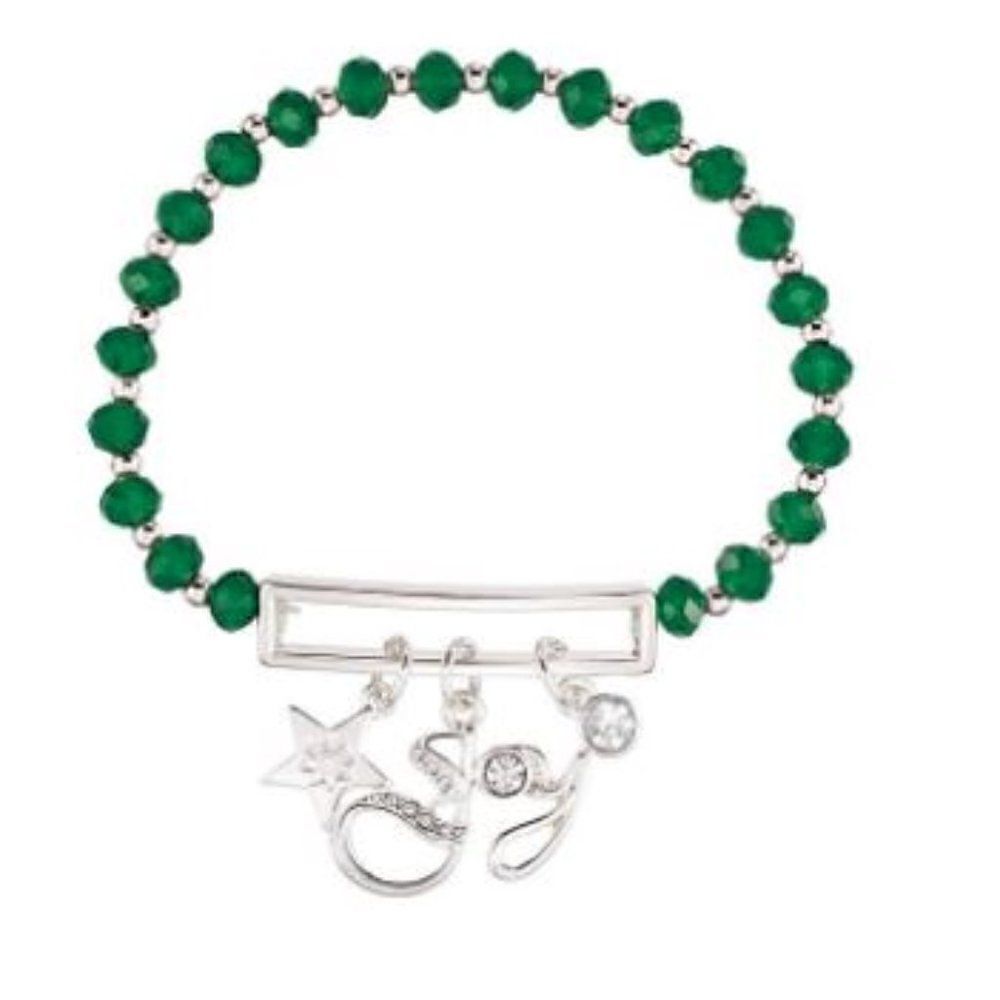 Holiday Cheer Stretch Braclet with JOY Charm